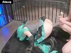 Gaping Anal Stretching With Huge Dildo
