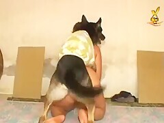 Sultry Solo Girl Riding Her Favorite Dog