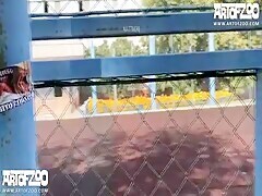 Hot Ass Brunette Drilled By Dog